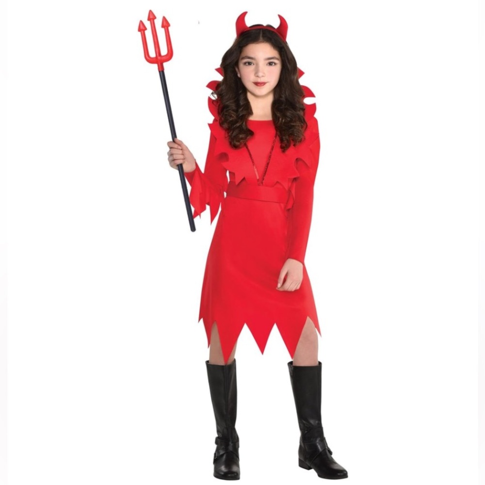 DEVIOUS DEVIL 3PC COSTUME SIZE TODDLER (3-4) 🌟NWT🌟